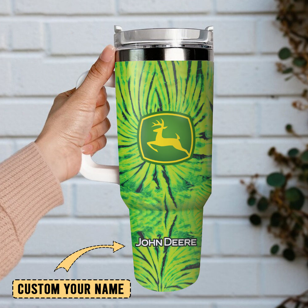 John Deere Custom Stanley Quencher Oz Stainless Steel Tumbler With