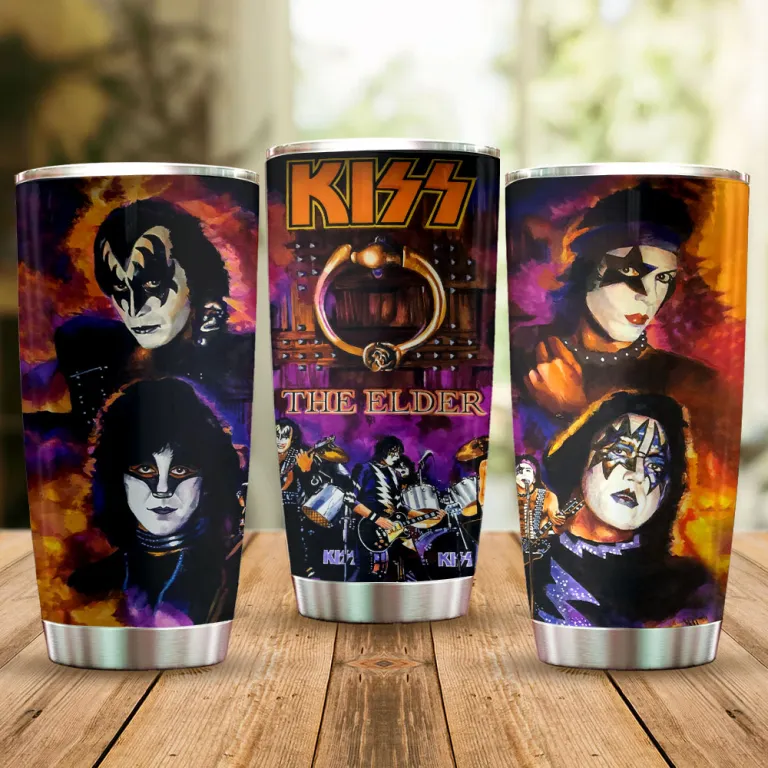 Kiss Band Music Custom Stanley Quencher 20oz Stainless Steel Tumbler