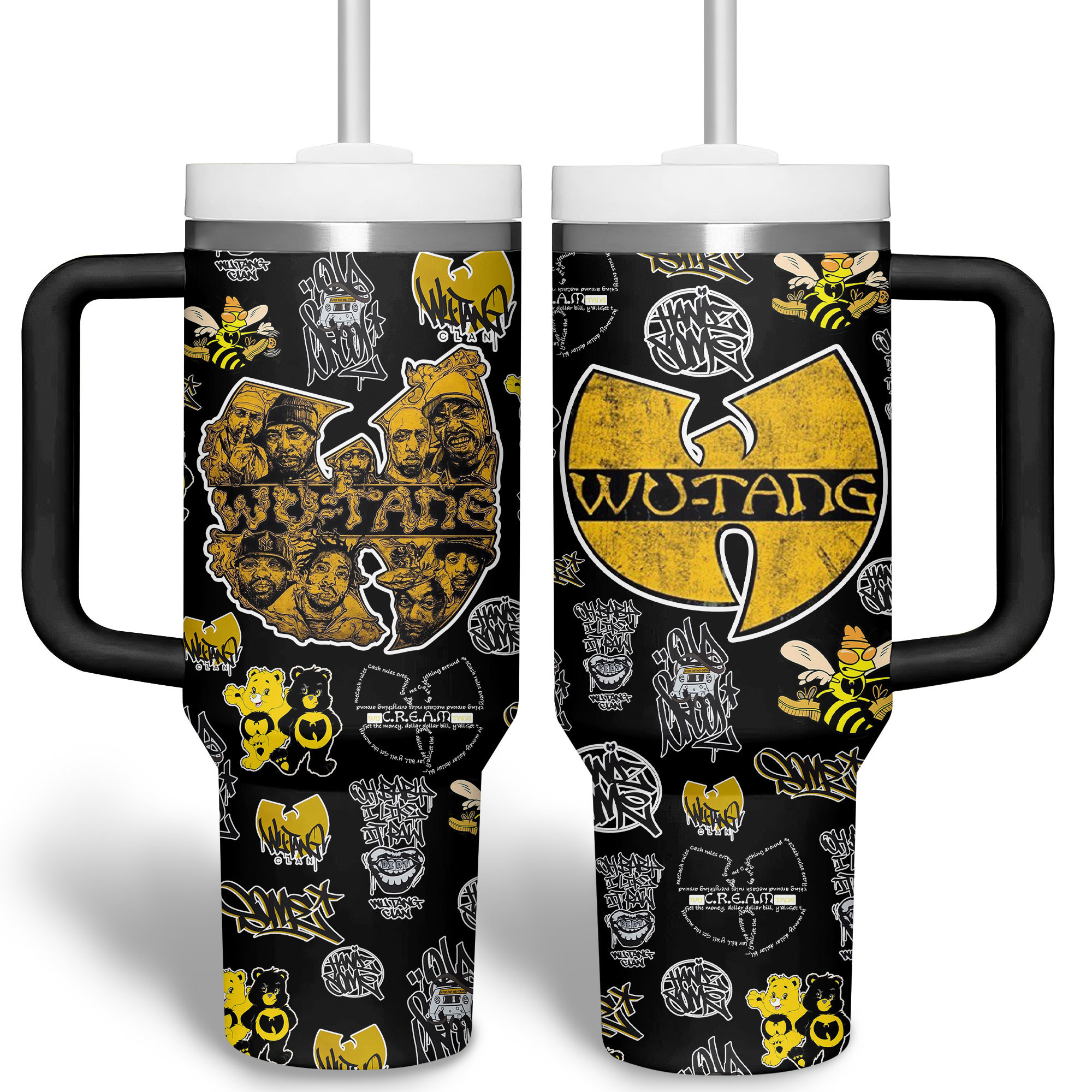 Wu Tang Music Custom Stanley Quencher Oz Stainless Steel Tumbler