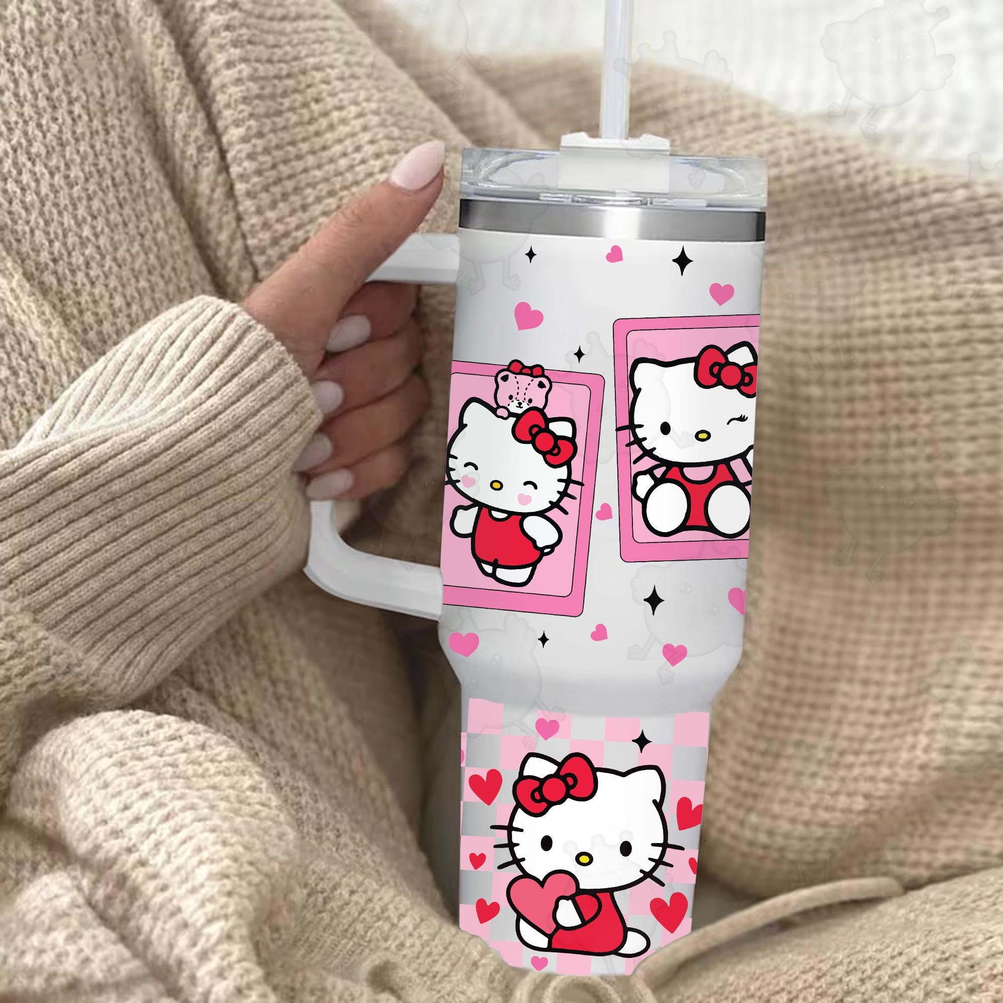 Sanrio Characters Cartoon Custom Stanley Quencher 40oz Stainless Steel ...