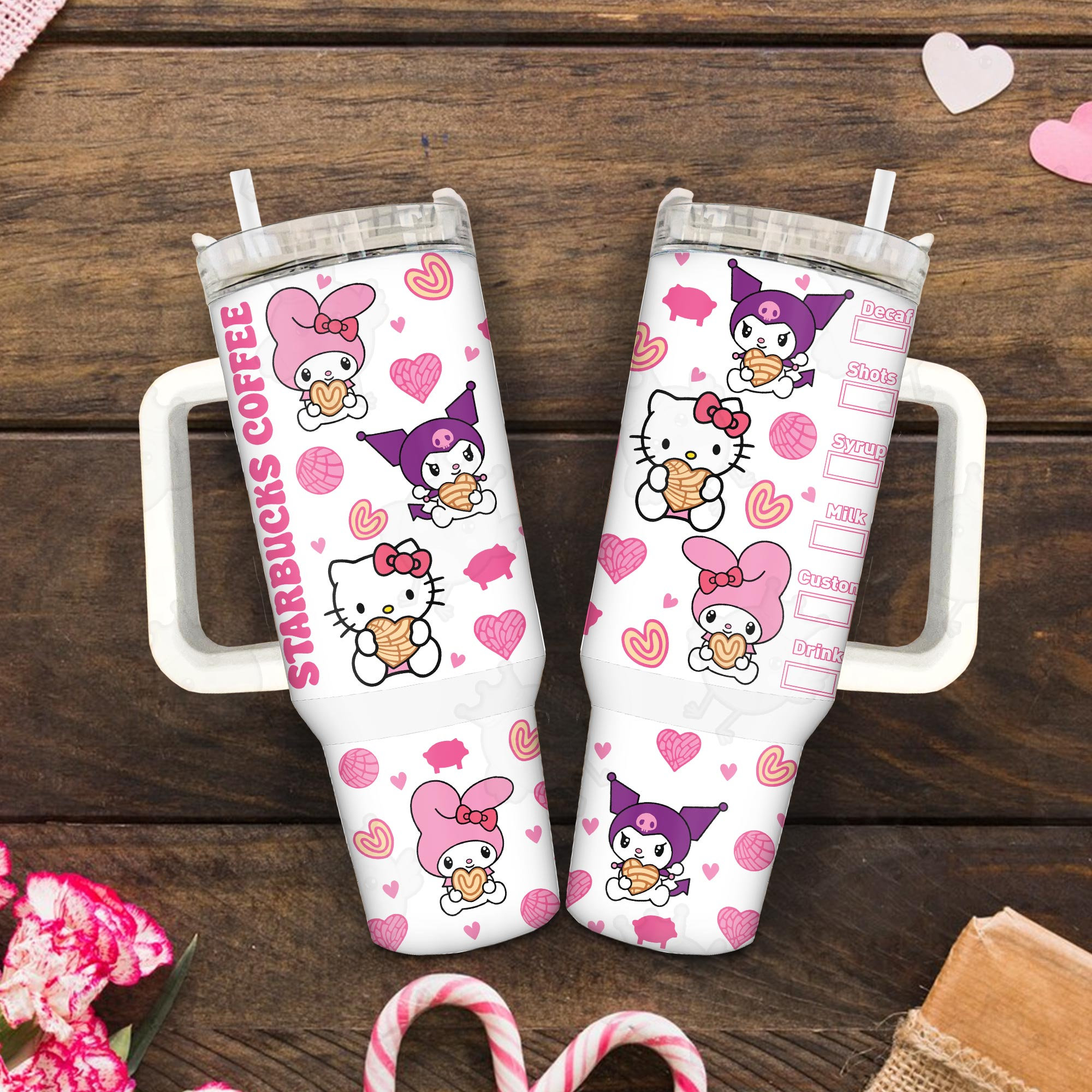 Sanrio Characters Cartoon Custom Stanley Quencher 40oz Stainless Steel ...