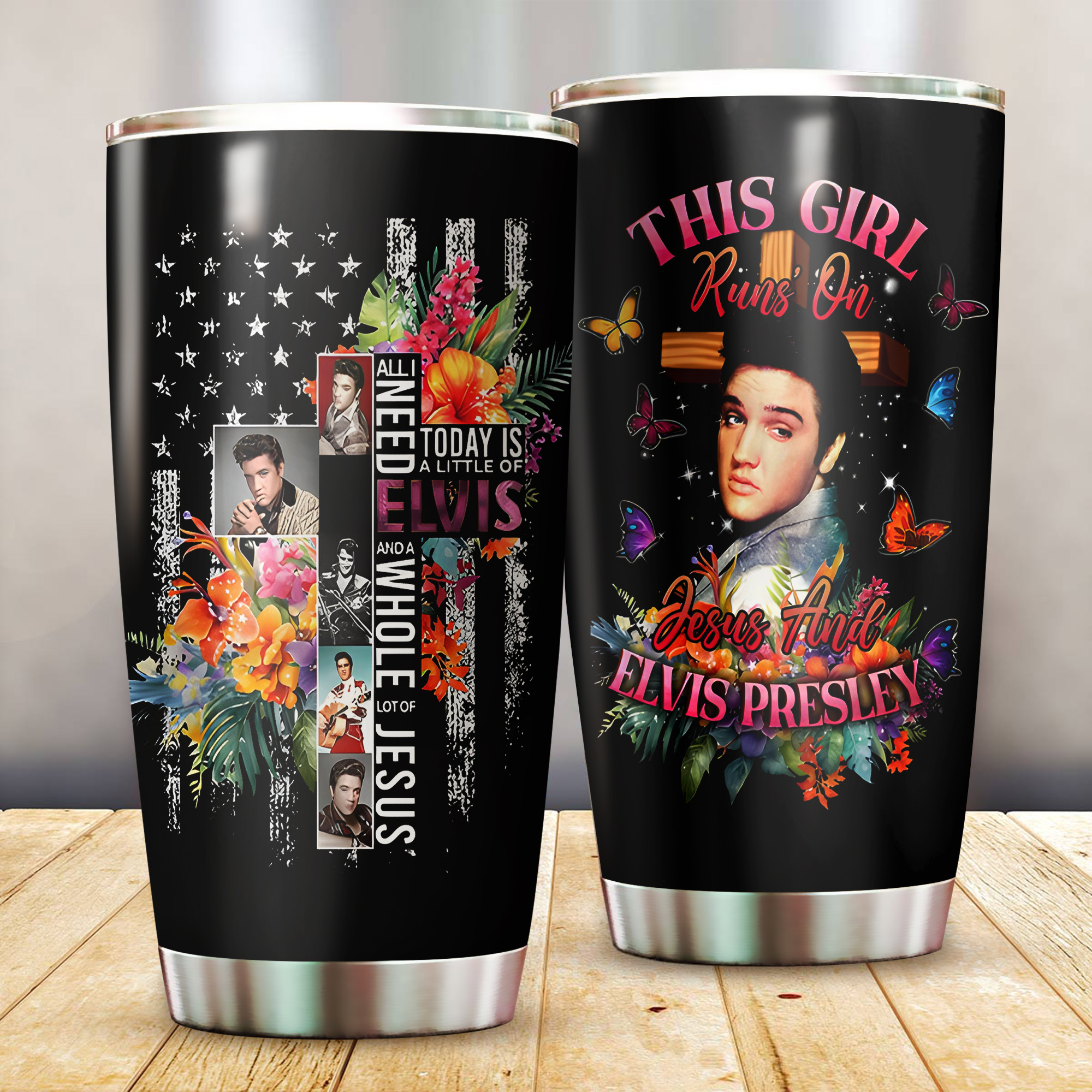 Elvis Presley Music Custom Stanley Quencher 20oz Stainless Steel ...