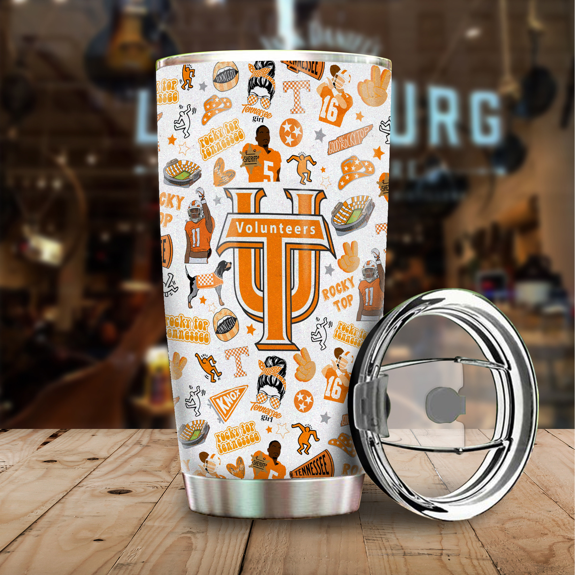 Tennessee Volunteers football NCAA Custom Stanley Quencher 20oz ...