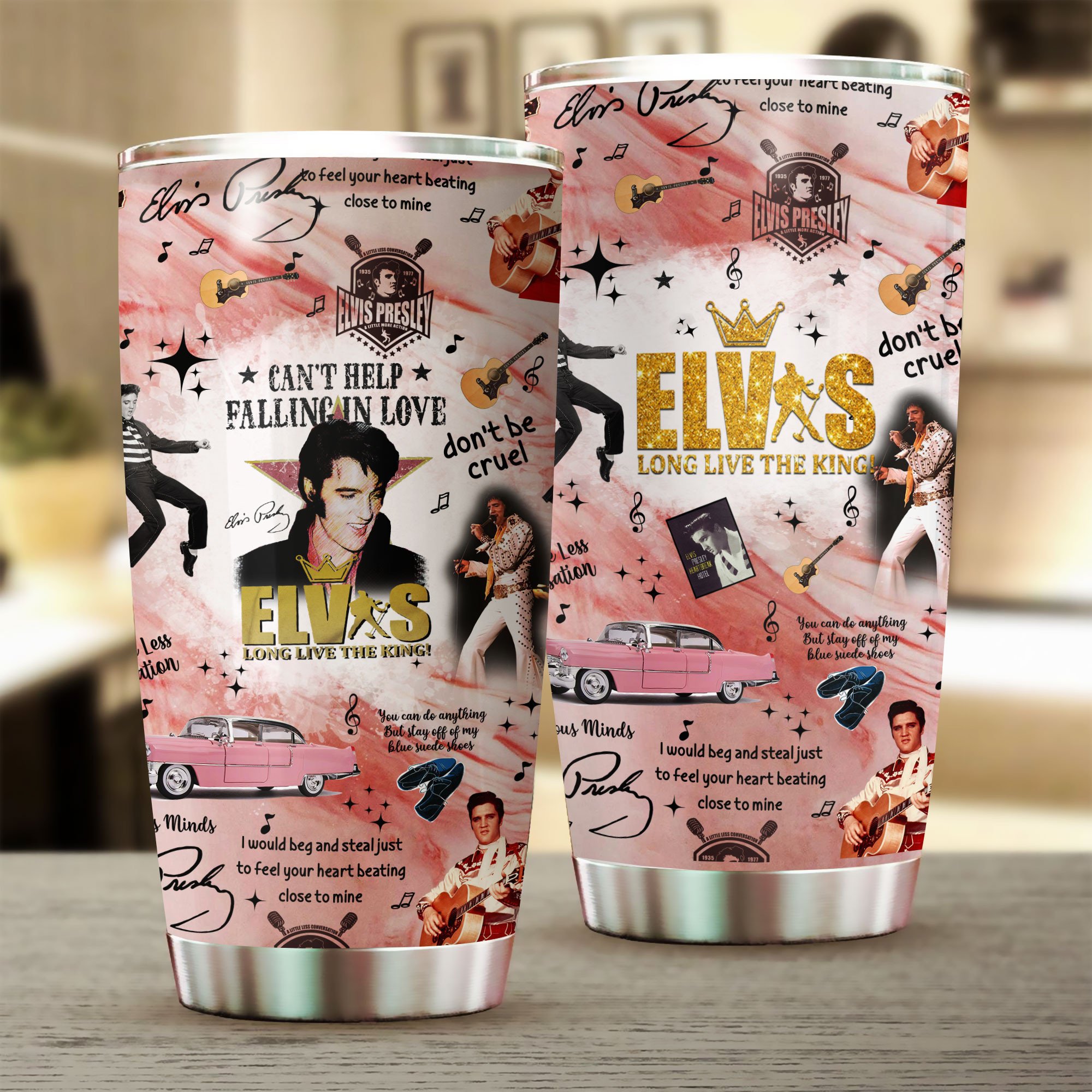 Elvis Presley Music Custom Stanley Quencher 20oz Stainless Steel ...