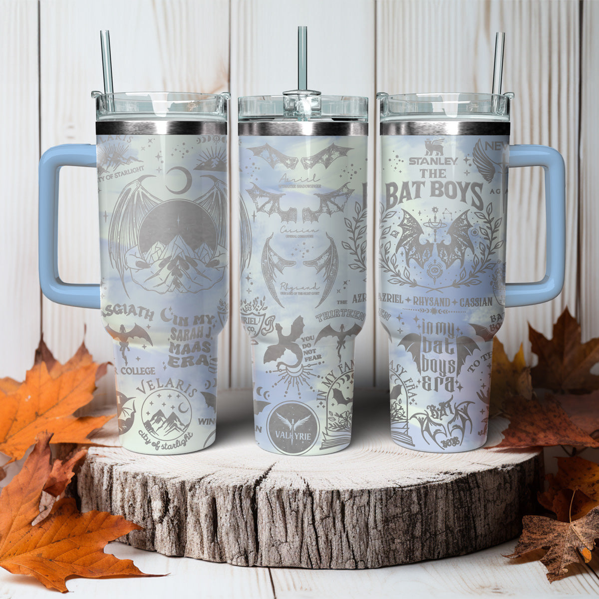 A Court Of Thorns And Roses Book Custom Stanley Quencher 40oz Stainless Steel Tumbler With Handle