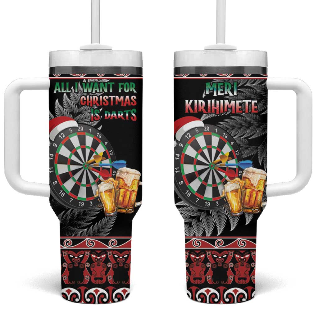 All I Want For Christmas Is Darts New Zealand Custom Stanley Quencher 40oz Stainless Steel Tumbler With Handle