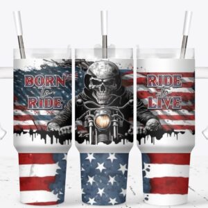 American Flag Custom Stanley Quencher 40oz Stainless Steel Tumbler With Handle
