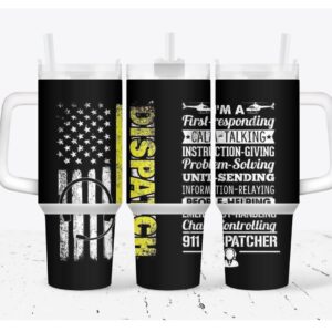 American Flag Custom Stanley Quencher 40oz Stainless Steel Tumbler With Handle