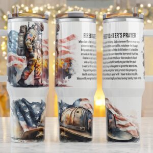 American Soldier Custom Stanley Quencher 40oz Stainless Steel Tumbler With Handle