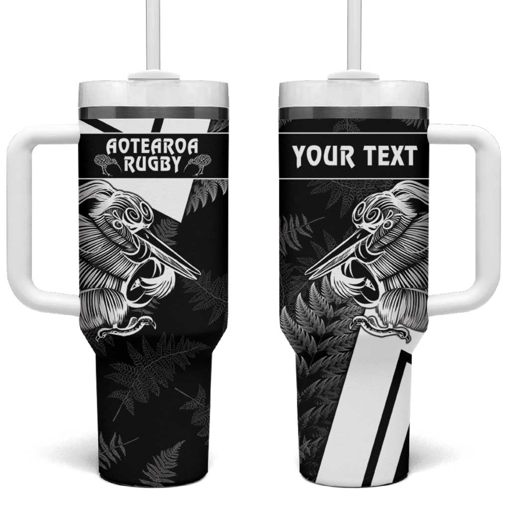 Aotearoa Silver Fern Rugby 2024 Go Kiwi Custom Stanley Quencher 40oz Stainless Steel Tumbler With Handle