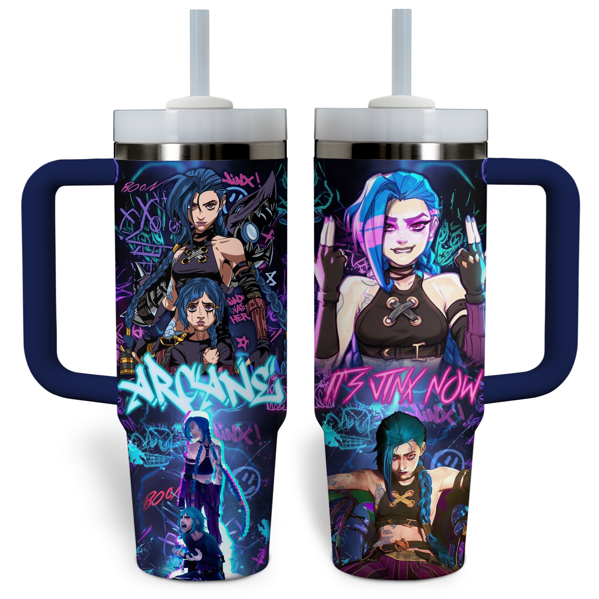 Arcane TV Series Custom Stanley Quencher 40oz Stainless Steel Tumbler With Handle