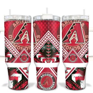 Arizona Diamondbacks MLB Custom Stanley Quencher 40oz Stainless Steel Tumbler With Handle