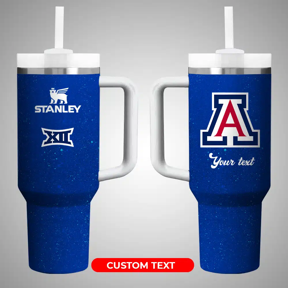 Arizona WildcatsÂ NCAA Custom Stanley Quencher 40oz Stainless Steel Tumbler With Handle