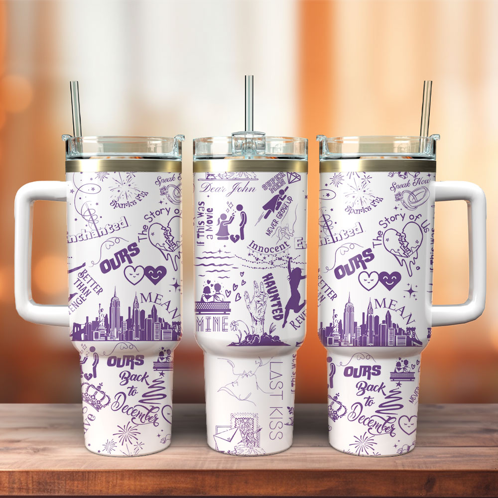 Artwork Custom Stanley Quencher 40oz Stainless Steel Tumbler With Handle