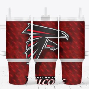 Atlanta Falcons Football NFL Custom Stanley Quencher 40oz Stainless Steel Tumbler With Handle