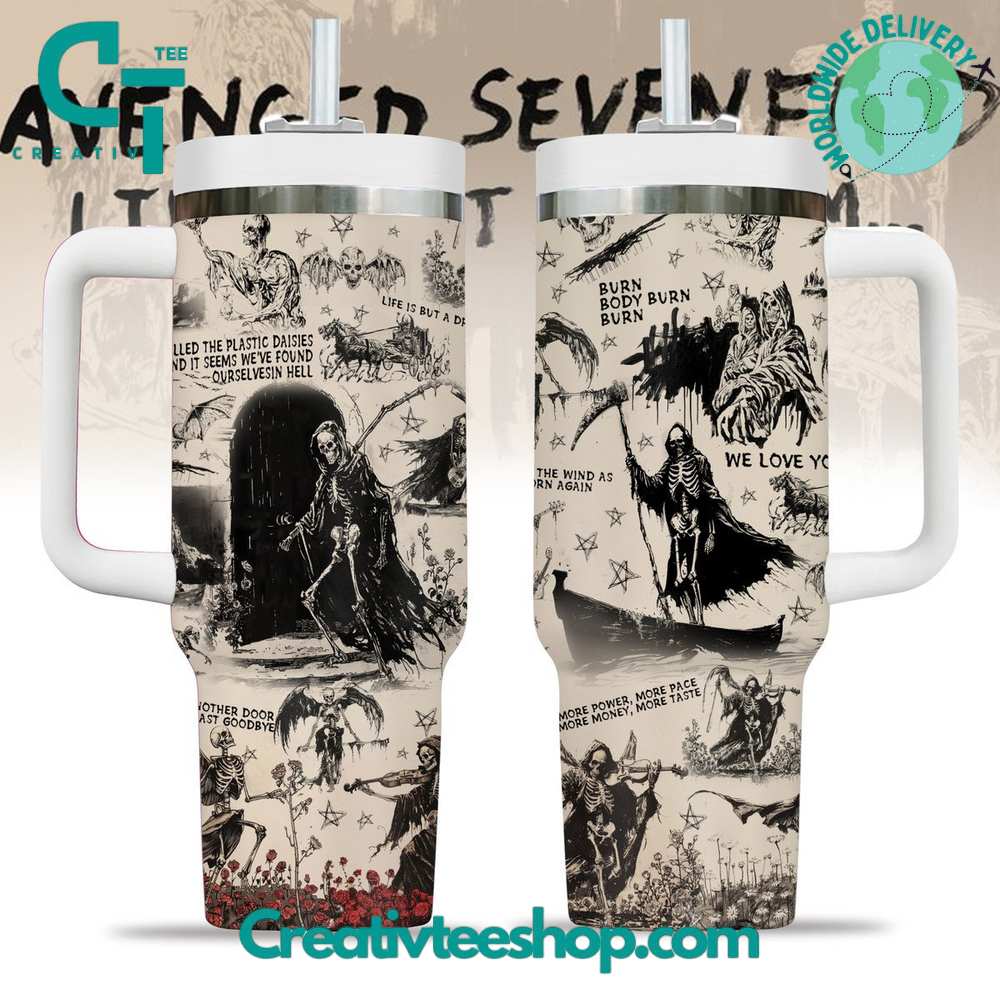 Avenged Sevenfold Music Custom Stanley Quencher 40oz Stainless Steel Tumbler With Handle
