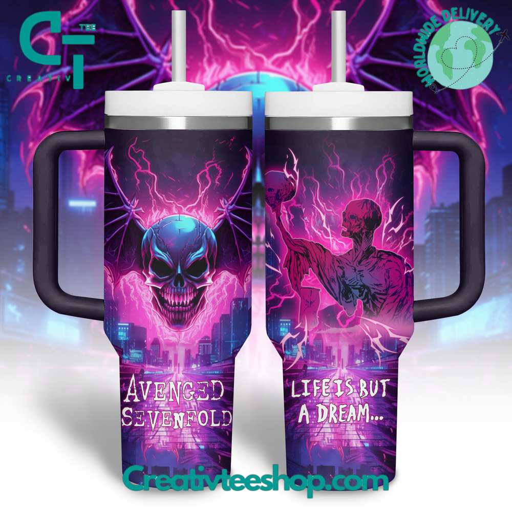 Avenged Sevenfold Music Custom Stanley Quencher 40oz Stainless Steel Tumbler With Handle
