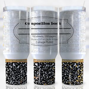 Back To School Custom Stanley Quencher 40oz Stainless Steel Tumbler With Handle