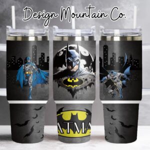 Batman Mavels Movies Custom Stanley Quencher 40oz Stainless Steel Tumbler With Handle
