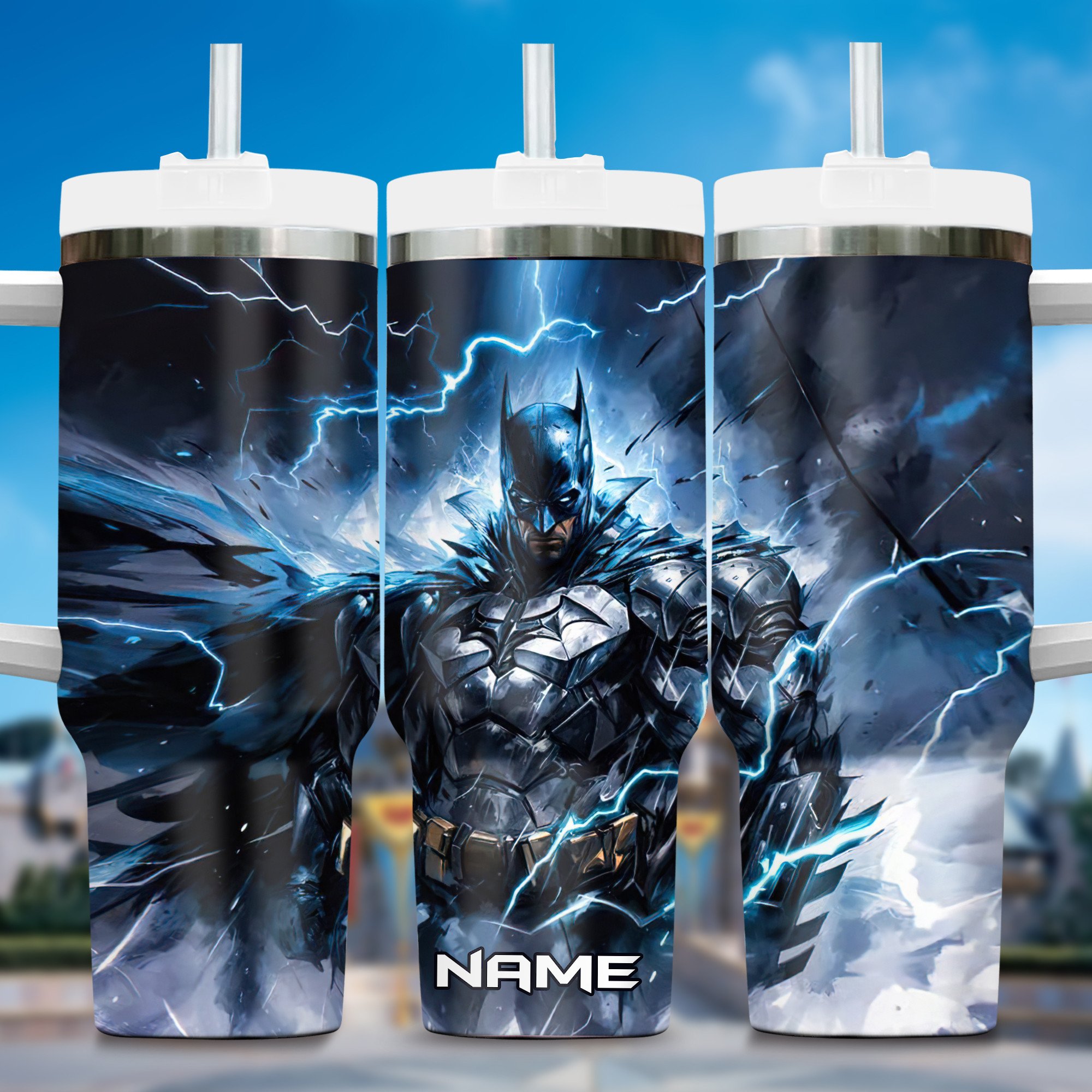 Batman Movies Custom Stanley Quencher 40oz Stainless Steel Tumbler With Handle