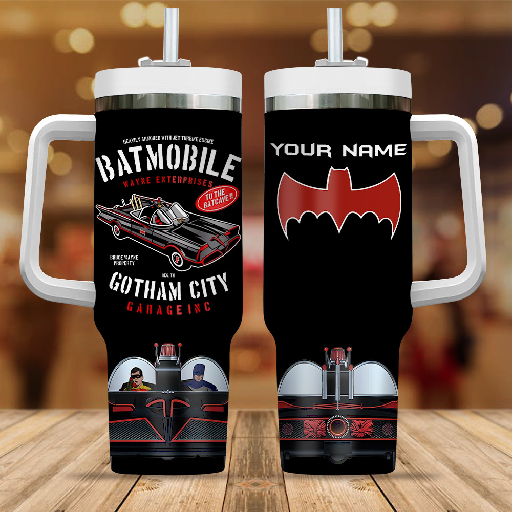 Batman Movies Custom Stanley Quencher 40oz Stainless Steel Tumbler With Handle