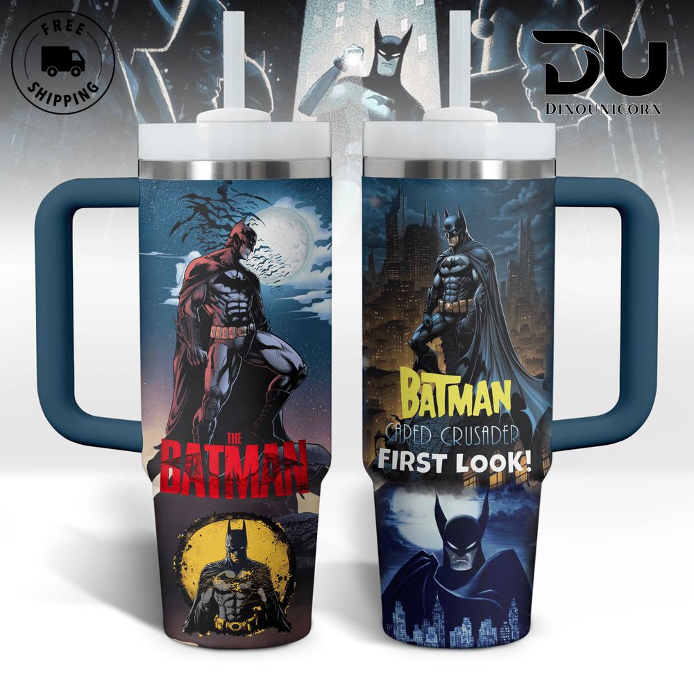 Batman Movies Custom Stanley Quencher 40oz Stainless Steel Tumbler With Handle
