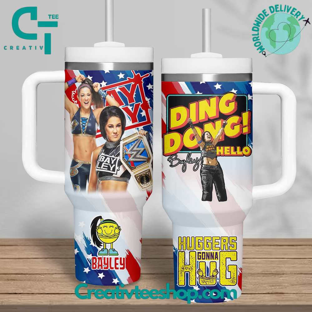 Bayley Huggers Gonna Sport Custom Stanley Quencher 40oz Stainless Steel Tumbler With Handle