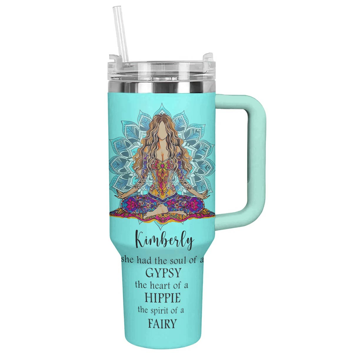 Be Alright Girl Custom Stanley Quencher 40oz Stainless Steel Tumbler With Handle