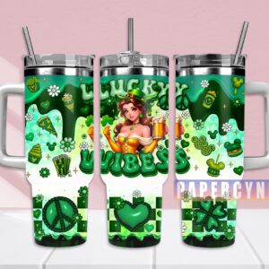 Belle Custom Stanley Quencher 40oz Stainless Steel Tumbler With Handle