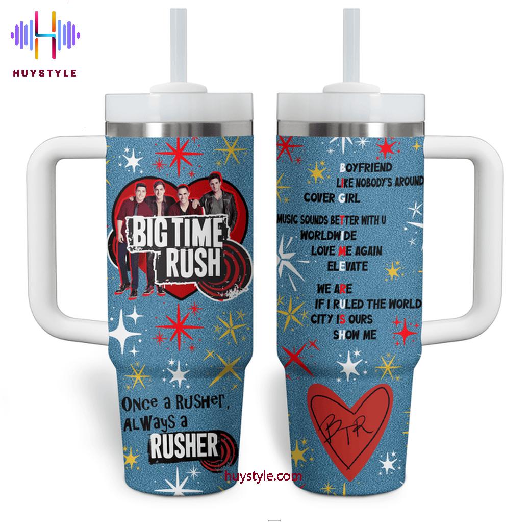 Big Time Rush Music Custom Stanley Quencher 40oz Stainless Steel Tumbler With Handle