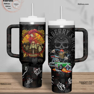 Blackberry Smoke Music Custom Stanley Quencher 40oz Stainless Steel Tumbler With Handle