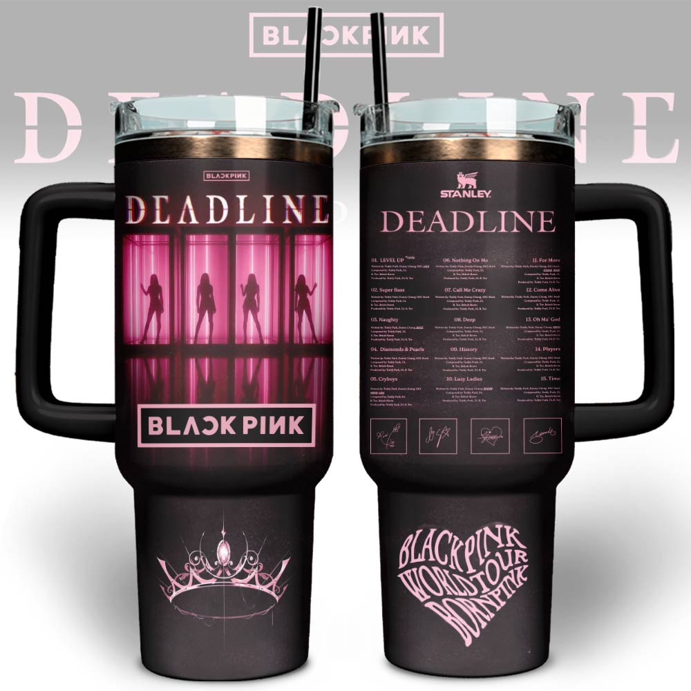 Blackpink Custom Stanley Quencher 40oz Stainless Steel Tumbler With Handle