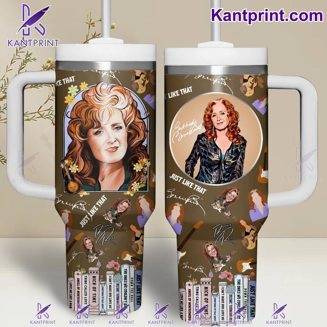 Bonnie Raitt Music Custom Stanley Quencher 40oz Stainless Steel Tumbler With Handle
