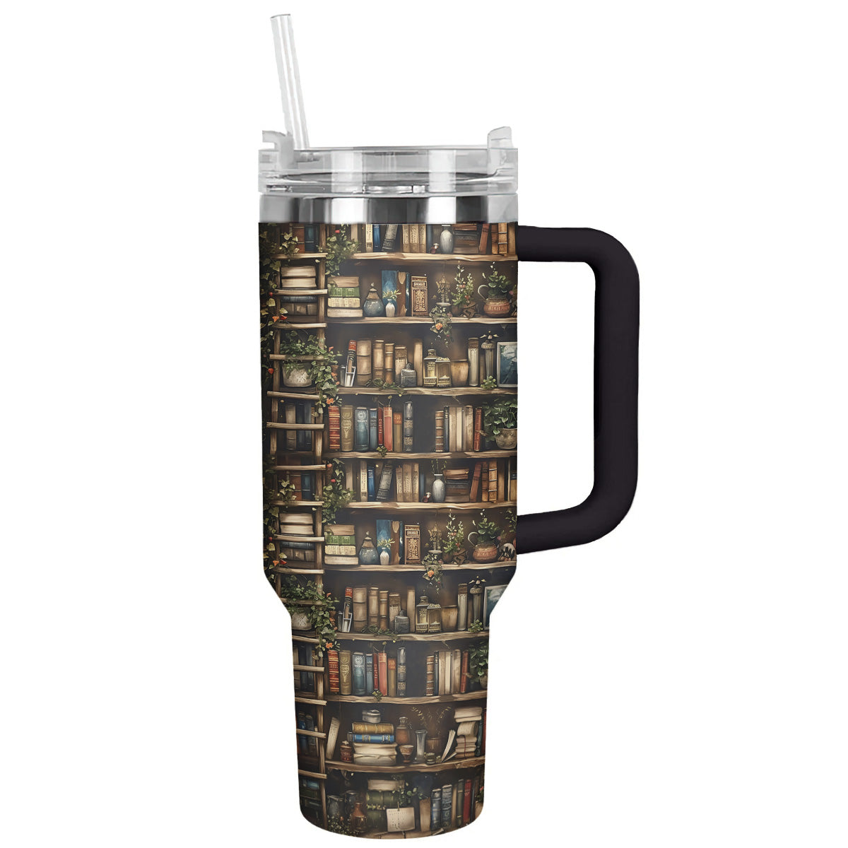 Books Custom Stanley Quencher 40oz Stainless Steel Tumbler With Handle