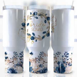 Bride Squad Custom Stanley Quencher 40oz Stainless Steel Tumbler With Handle