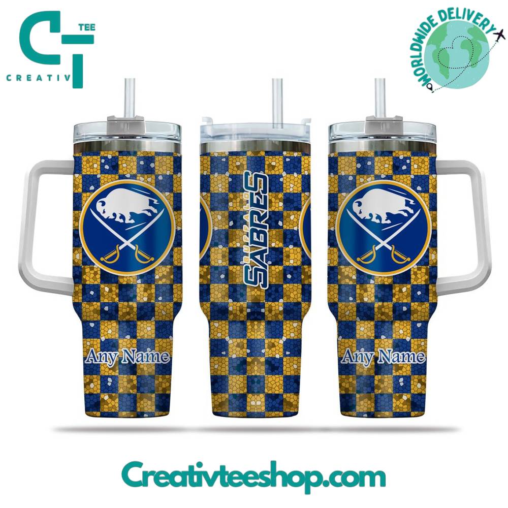 Buffalo Sabres NHL Custom Stanley Quencher 40oz Stainless Steel Tumbler With Handle