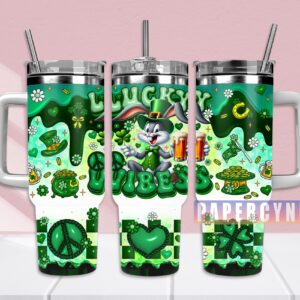 Bugs Bunny Looney Tunes Custom Stanley Quencher 40oz Stainless Steel Tumbler With Handle