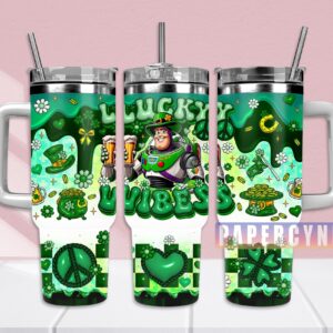 Buzz Lightyear Custom Stanley Quencher 40oz Stainless Steel Tumbler With Handle