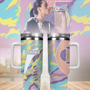 Caitlin Clark Iowa Hawkeyes NCAA Custom Stanley Quencher 40oz Stainless Steel Tumbler With Handle