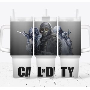 Call of Duty Games Custom Stanley Quencher 40oz Stainless Steel Tumbler With Handle