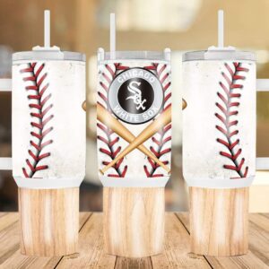 Chicago White Sox MLB Custom Stanley Quencher 40oz Stainless Steel Tumbler With Handle