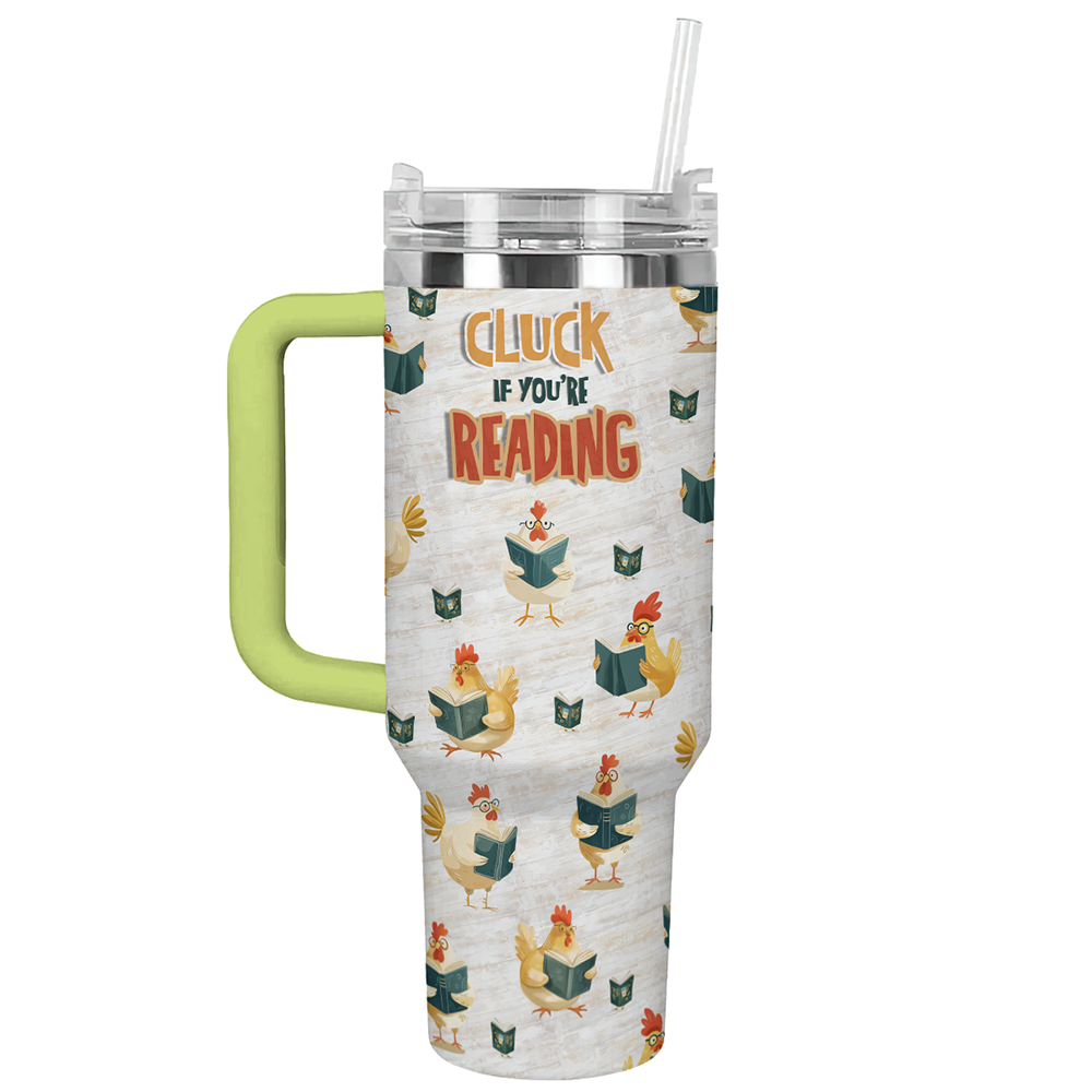 Chicken Custom Stanley Quencher 40oz Stainless Steel Tumbler With Handle