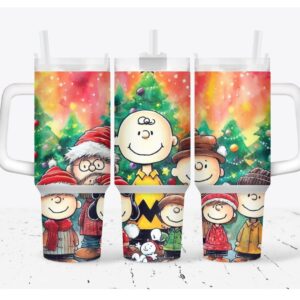 Children Merry Xmas Custom Stanley Quencher 40oz Stainless Steel Tumbler With Handle