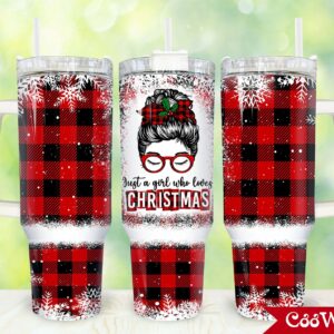 Christmas Custom Stanley Quencher 40oz Stainless Steel Tumbler With Handle