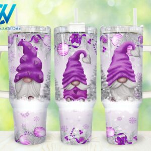 Christmas Gnome Custom Stanley Quencher 40oz Stainless Steel Tumbler With Handle