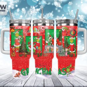 Christmas Grinch Movies Custom Stanley Quencher 40oz Stainless Steel Tumbler With Handle