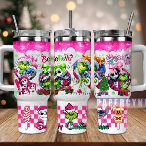 Christmas Movie Characters Custom Stanley Quencher 40oz Stainless Steel Tumbler With Handle