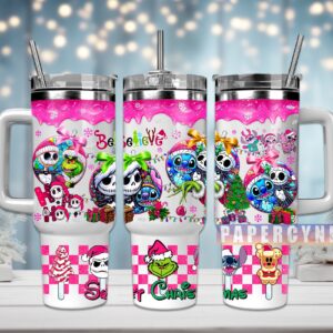 Christmas Movie Characters Custom Stanley Quencher 40oz Stainless Steel Tumbler With Handle