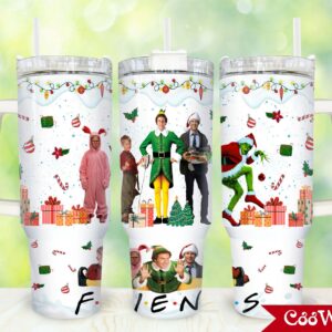 Christmas Movies Custom Stanley Quencher 40oz Stainless Steel Tumbler With Handle