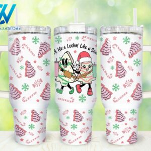 Christmas Tree Cakes Custom Stanley Quencher 40oz Stainless Steel Tumbler With Handle